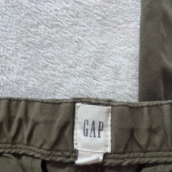 GAP Olive Green Jogger Pants Drawstring Waist Casual Comfy Size S - Picture 3 of 6
